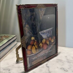 Michael Hero Elegant Red and Gold Picture Frame